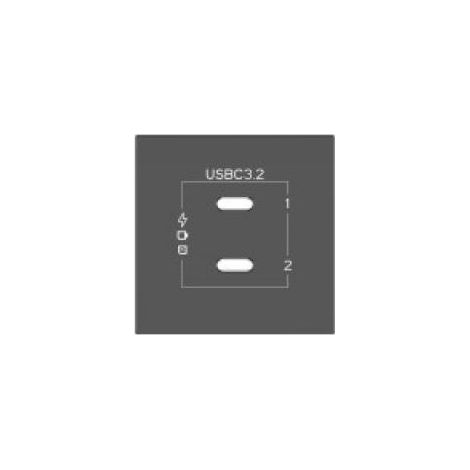 Kramer Room Connectivity Passive Black Module With 1 Usbc Ff Port Input. Male Output- Md-c/cm(b) (80-000357)