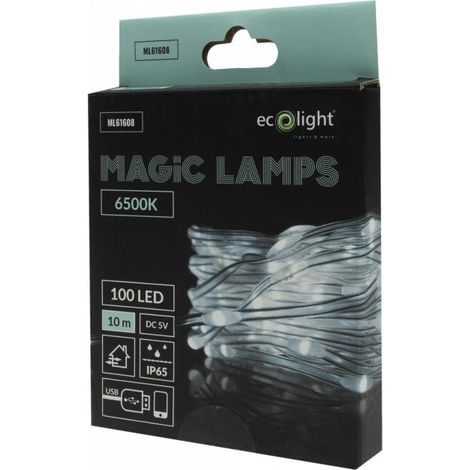 LUCI MAGICHE 100 LED 6500K 10M DC 5V                                                                     - Luce FREDDA
