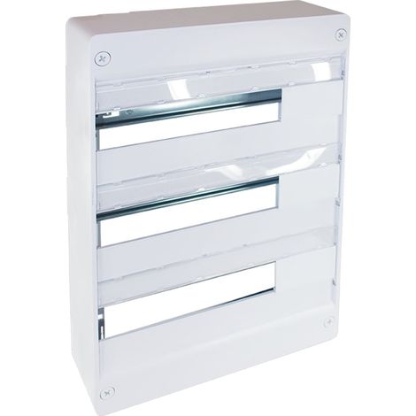 Coffret RxPro - 54 modules - 3 rangées de 18 modules - Eur'Ohm
