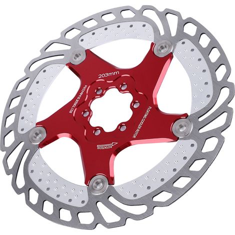 Disque de frein à disque flottant de refroidissement pour vélo en acier inoxydable (203 mm) (1/5)