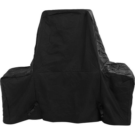 Housse de barbecue à gaz noire, résistante à l'eau et à la poussière, anti-déchirure, avec sac de rangement, pour extérieur, 121x52x100 cm (1/5)