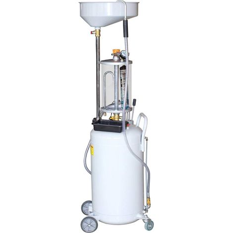 Varan Motors – Récupérateur d'huile de vidange pneumatique NEOLD16 – 80L – Bac de collecte 20L – Vidange par aspiration et gravité – Pour ateliers auto