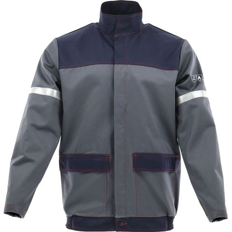 Felpa da lavoro 24H Welder Light Sara 64 Grigio-Blu navy (1/2)