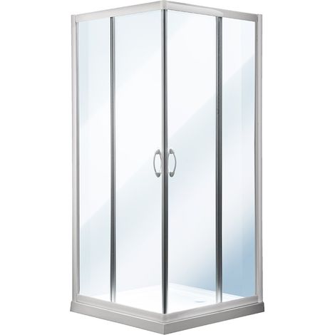 Box doccia quadrato 77-79 x 77-79 x 185 bianco sp.6 mm (1/3)