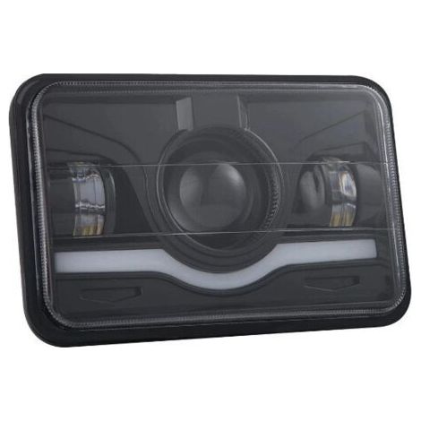 Feux avant LED carrés 10,2 cm (4 pouces) pour Jeep et camions – Phares automobiles avec feux de jour intégrés, résistants aux intempéries, 12 V dengyankun