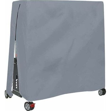 Housse de protection pour table de ping pong – Tissu oxford 420D étanche – Dimensions jusqu'à 165x70x185 cm – Fermeture éclair et cordon réglable