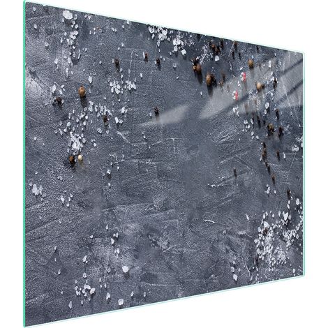 TAGLIERE IN VETRO 52x30 ARDESIA (1/5)