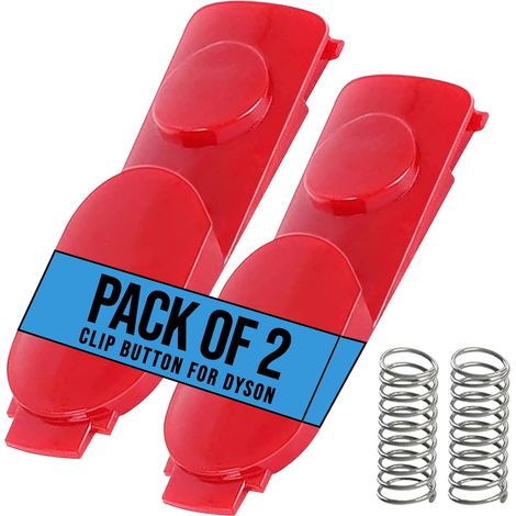V11 V10 Schalter Verstärkt, Ersatzteile Trigger Reparieren Knopf für Dyson Staubsauger mit Schraubenzieher (2 Dyson Clip-Tasten) (1/5)