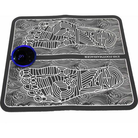 EMS Coussin de Massage des Pieds, Stimulateur Musculaire Électrique Rechargeable, Appareil de Modelage des Jambes, Tapis de Relaxation (1/5)