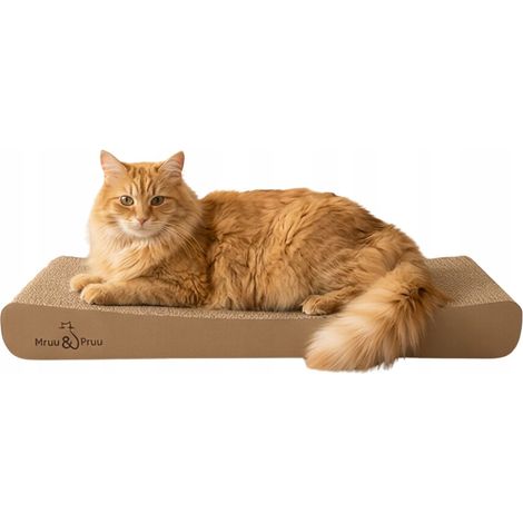Tiragraffi PER gatti, letto in cartone Sigma Mruu&Pruu Cappuccino (1/5)