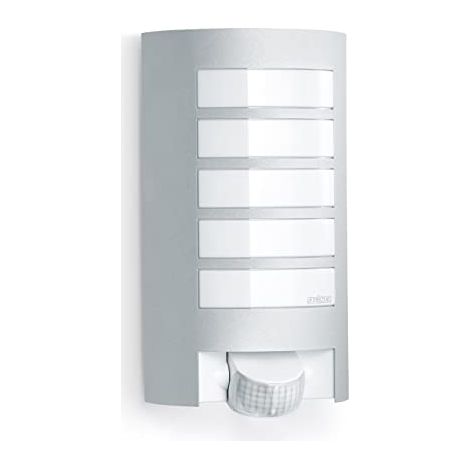 Steinel Lampada da Esterno L 12 S, Illuminazione esterna da Parete con sensore 180°, Ingresso casa, E27, Aluminium (1/4)