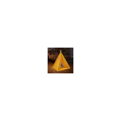 Tente pour Enfants Pliable Interieur Tipi Enfant Jaune Tente pour les enfants,Avec Tapis et Fenêtre, Starlight,Pour Salon,Chambre D'enfant, Chambre à Coucher, Camping (1/5)