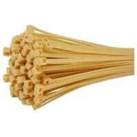 Attaches Câble Nylon Beige Serre Câbles de 1.8 mm x 100 mm pour Brise Vue, Lot de 100 Pièces (1/5)