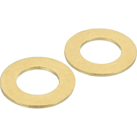 2Pcs Rondelles Métal Plates Laiton, Kit Rondelles M20 Cuivre Avec Rondelle D'Ecrasement, ID 20mm, OD 36mm, Epaisseur 2mm Pour Boulons Vis, Construction (1/5)