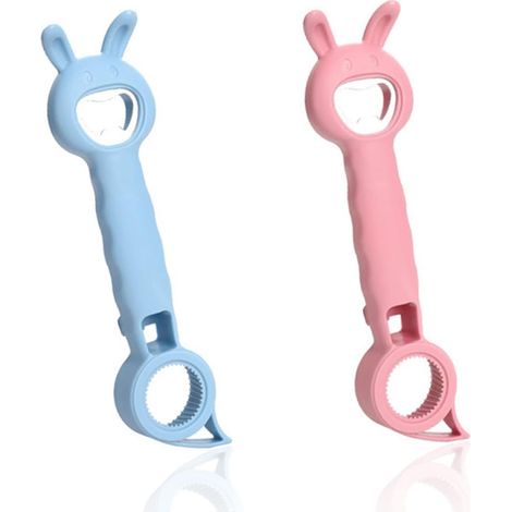 Ouvre-boîte acier inoxydable 20x5 cm 4 en 1 pour cuisine (1/4)