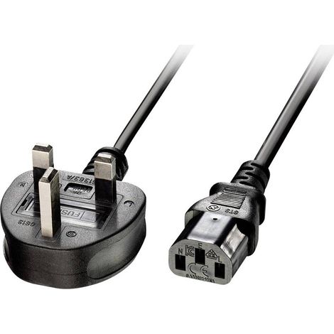 Câbles - Alimentation LINDY 2m IEC mains lead UK (1/3)