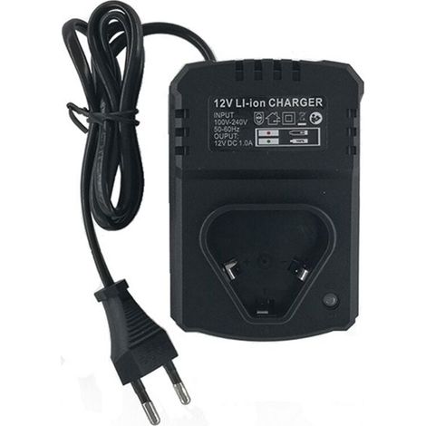 Grid Cool – Chargeur secteur 12V lithium ion pour perceuse visseuse – Entrée 110-240V – Sortie 12V CC – Prise UE pour usage professionnel
