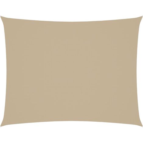 Maison Exclusive - Toldo de vela rectangular tela Oxford beige 2x (1/5)