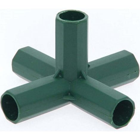 Lot de 10 connecteurs PVC 16 mm, 5 types, support stable, robuste, pour la construction de structures de serres. (1/5)