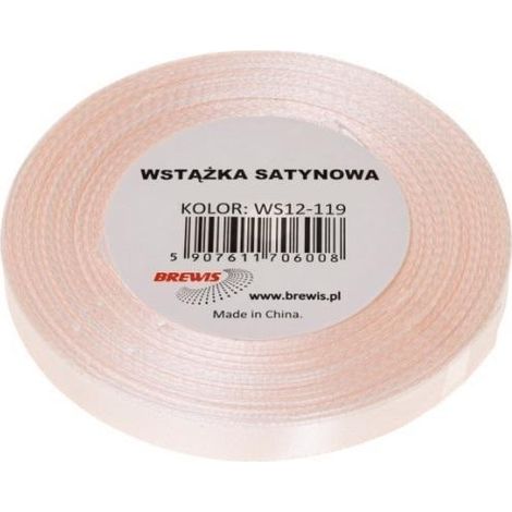 Champagnerfarbenes Satinband, 12 mm x 32 m