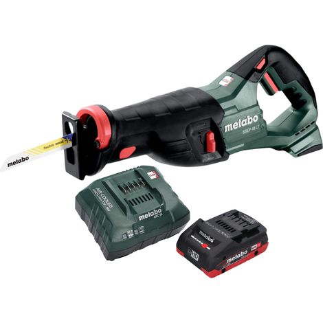 Scie sabre sans fil Metabo SSEP 18 LT 18 V 32 mm + 1 batterie LiHD 4,0 Ah + chargeur