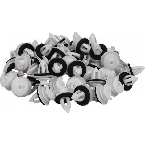 50pcs Clips de panneau de porte avec anneau d’étanchéité compatible Bmw E34 E36 E38 E39 E46 X5 M3 M5 Z3 (1/4)