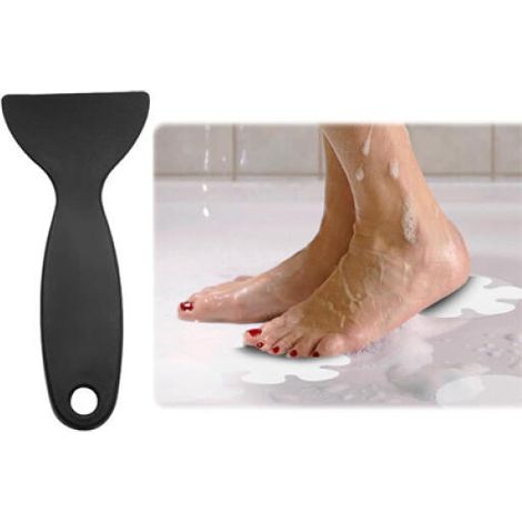 Pegatinas antideslizantes para bañera, tiras adhesivas para bañera y ducha, con forma de flor, 10 x 10 cm (20 unidades) (1/5)