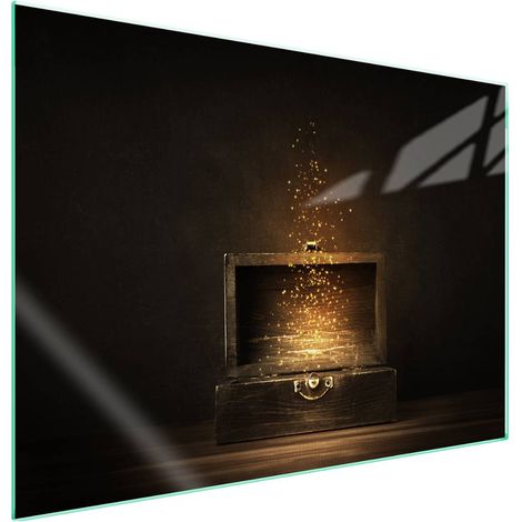 Plaque de protection en verre pour le coffre du poêle 70x52 (1/5)