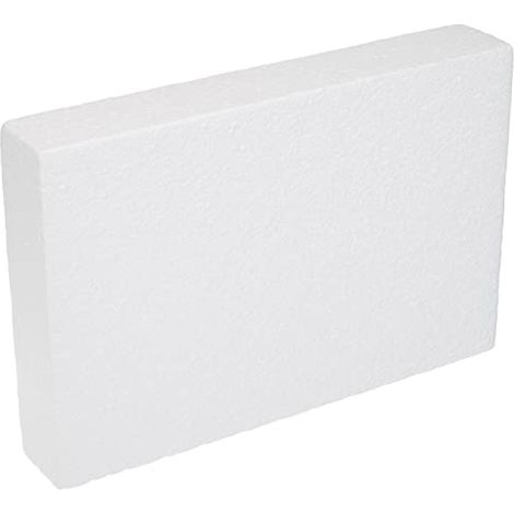 Decora 0173926 Basi rettangolari in polistirolo Ideali per esercitazioni e per Realizzare Torte a Piani dall'aspetto Perfetto, Dim. 20 X 30 X H 5 CM (1/4)