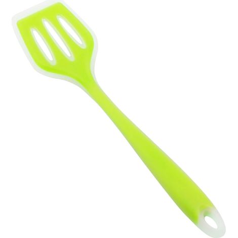 Spatule en silicone résistante à deux cent trente degrés avec fentes pour poisson et crêpe outil de cuisine anti adhérent (1/5)