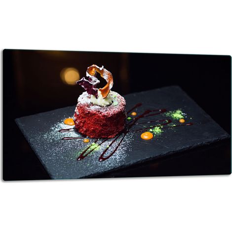 Glasschneidebrett 52x30 Kuchen (1/5)