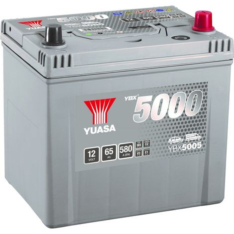 Batterie Yuasa Silver YBX5005 12v 65ah 580A Hautes performances (1/3)