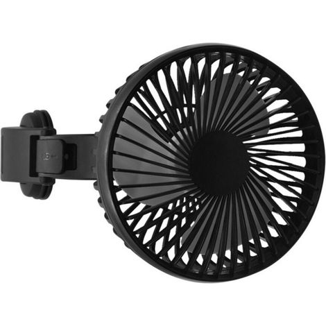 Ventilatore USB per auto in plastica leggera, con ventosa.