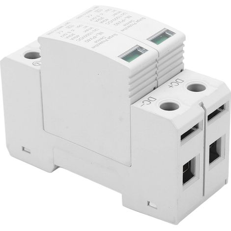 2-poliger 20-40kA Photovoltaik-Überspannungsschutz, flammhemmend, 36 mm DIN-Schiene, 1000 V Überspannungsschutz für Solaranlagen (1/5)