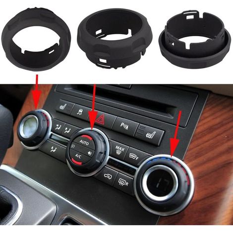 3-teiliger Lautstärkeregler für die Mittelkonsole der Klimaanlage, kompatibel mit Land Rover Range Rover Sport Discovery 4 2009 2010 2011 2012 2013 LR029591 (1/5)