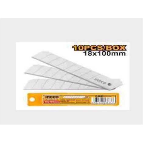 Lames de cutter - Lot de 10 - 18x100 mm - cassable