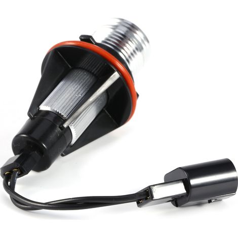 2 weiße 5-W-LED-Ringe im Halo-Design für BMW E39 E60 E53 E63 E66 Scheinwerfer, Lichtringlampen, Paar (2 Stück) (1/5)