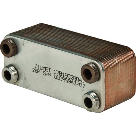 SCAMBIATORE SALDOBRASATO PER USO GENERICO IN ACCIAIO INOX 316L PIASTRE 34   ZILMET SPA