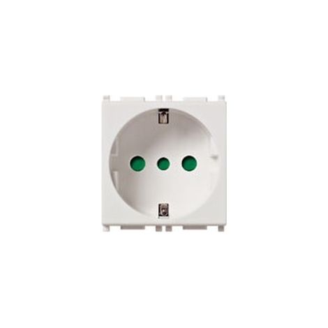 Prise Sicury 2P+T 16A P30 Blanc Mat