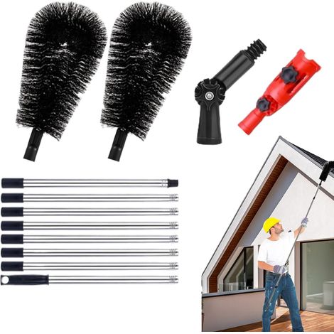 Outil de Nettoyage de Gouttières Brosse De Toit À Manche (1/5)