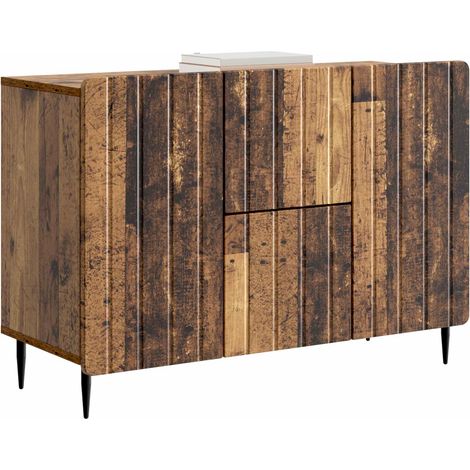 Maison La Vie - Buffet Salon Moderne - Meuble de rangement - Bois ancien 89 x 34,5 x 62 cm Bois d'ingénierie bu3108