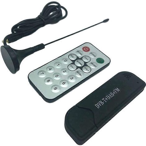 Récepteur SDR RTL2832U USB 2.0 DVB-T DAB FM avec antenne et télécommande (1/5)