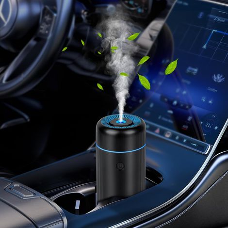 Car Air Freshener, USB Essential Oil Diffuser, Aroma Diffuser for Essential Oils, Mini Humidifier, Auto Shut-Off for Car, Office, Bedroom, Travel (1/5)