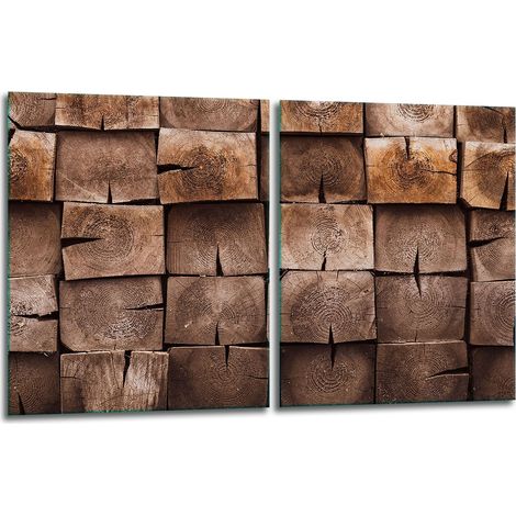 2 plaques de protection en verre pour poêle 40x52 bois (1/5)