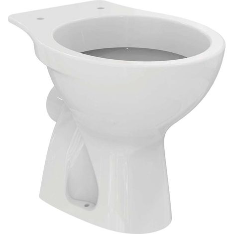 Jarrón de pared 36x50 cm blanco brillo con asiento abatible de metal - Ideal Standard Eurovit - Con tapa de inodoro soft - Accessorio: Senza copri wc (1/5)