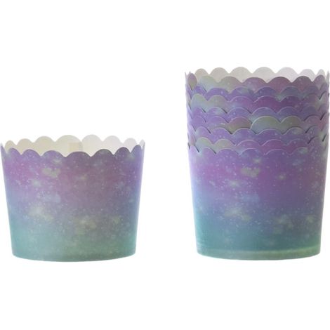 Bicchieri di carta Unicorno viola 60xh55 mm/50 pezzi
