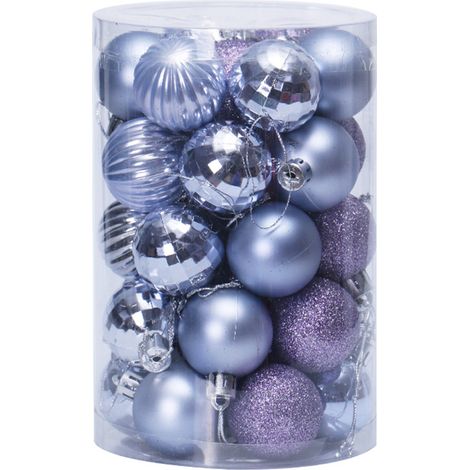 Boule De Noel - 34 Pièces - Diamètre 4 Cm - Résistant Aux Chocs - Pour Arbre De Noël Fête Mariage Anniversaire Décoration Intérieure (1/5)