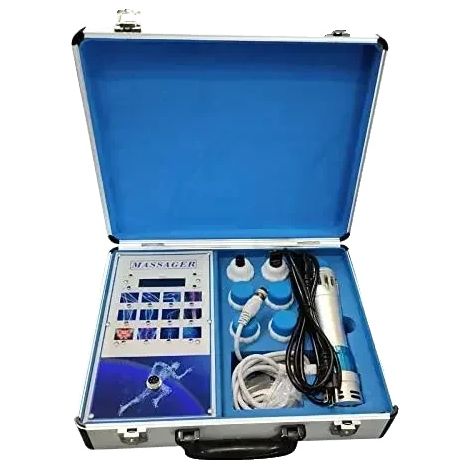 Apparecchio per terapia a onde d'urto con 7 testine, trattamento antidolorifico, applicazione su tutto il corpo, spina europea 220V (1/2)
