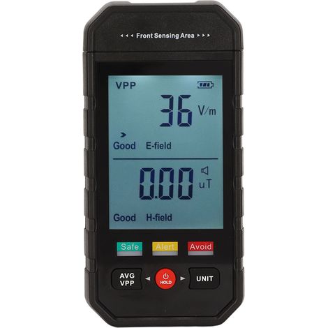 Détecteur EMF Portable Écran LCD Grand pour Chasse aux Fantômes et Mesure des Ondes Électromagnétiques