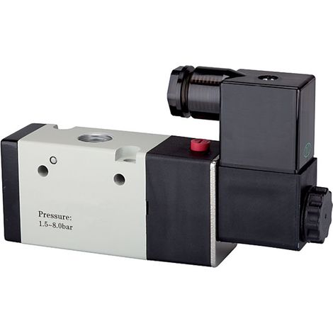 Riegler 3/2-Wegeventil elektropneum., monost., NO, G 1/8, 24VDC, 750l/min (1/3)